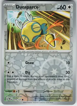 Pokemon Dunsparce 079/131 SV: Prismatic Evolutions NM Reverse Holo card - Image 1