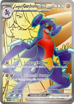 Cynthia’s Garchomp ex SVP 204 | Pokemon Scarlet & Violet Promo | Near Mint - Image 1