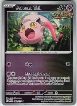 Pokemon Scream Tail 042/131 SV: Prismatic Evolutions NM Reverse Holo card - Image 1