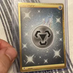 Pokemon TCG Metal Energy SWSH Evolving Skies 237/203 NM Gold Secret Rare Card - Image 2