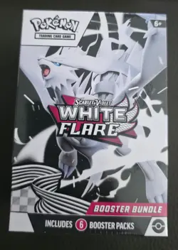 Pokemon TCG Scarlet & Violet White Flare Booster Bundle 6 Packs Factory Sealed - Image 1