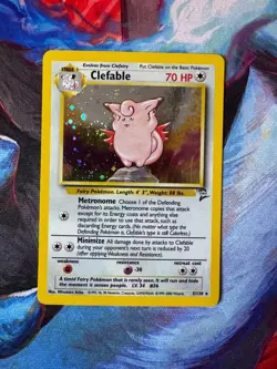 Pokemon Clefable 5/130 Base Set 2 Holo Rare - Image 1