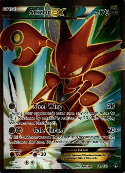 Scizor EX 119/122 Ultra Rare BREAKpoint Pokemon Holo Near Mint - Image 1