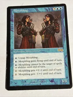 Magic The Gathering MTG MORPHLING Urza's Saga MP Moderately Played - Image 1