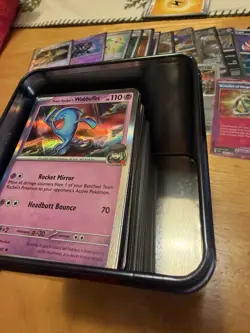 Pokemon TCG Stacking Tin Card lot Bulk-Ex and better (As Shown) - Image 1