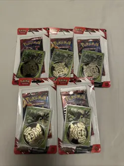 Pokemon Destined Rivals Zarude Promo Checklane Blister Pack Lot Of 5 - Image 1