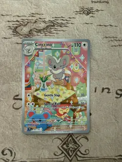 Pokemon TCG Cinccino 183/162 SV05 Temporal Forces Illustration Rare Holo EN LP - Image 1