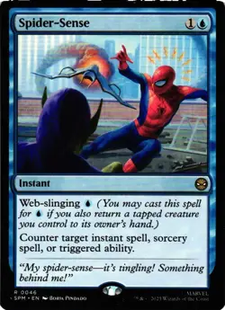 MAGIC MTG MARVEL SPIDER-MAN 0046 R SPIDER-SENSE NON-FOIL - Image 1
