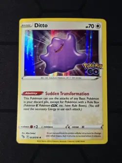 Ditto 053/078 Holo Rare Pokemon GO Pokemon Holo Near Mint - Image 1