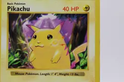 Pikachu 58/102 Base Set Pokemon TCG SHADOWLESS yellow cheeks English WOTC 1999 - Image 2