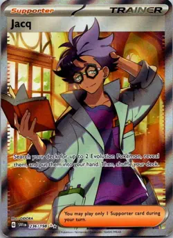 Jacq 236/198 Ultra Rare Scarlet & Violet Pokemon Holo Near Mint - Image 1