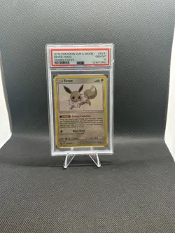 Pokemon TCG Sun & Moon Eevee Holo Rare Card 48/68 2019 PSA 10 Mint Hidden Fates - Image 1