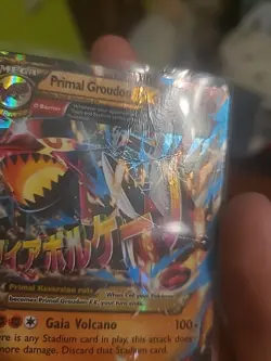 Pokemon Primal Groudon Mega EX Ultra Rare Full Art Holo XY Primal Clash 86/160 - Image 4