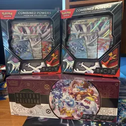 Pokemon TCG LOT OF 3: 2025 Holiday Calendar Box + 2 Combined Powers Collections - Image 1