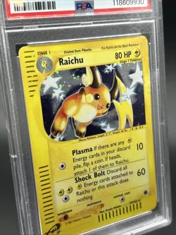 2002 Pokemon Expedition Raichu Holo PSA 8 NM-Mint ✨HOLO SWIRL✨ Very Rare - Image 4