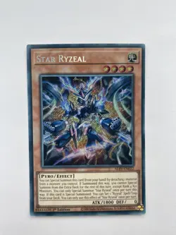 YUGIOH Star Ryzeal (ALIN-EN022) Secret Rare 1st Edition Near Mint - Image 1