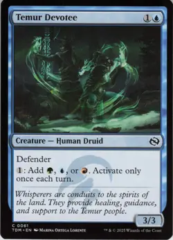 Temur Devotee C Tarkir: Dragonstorm 61 NM Normal MTG - Image 1