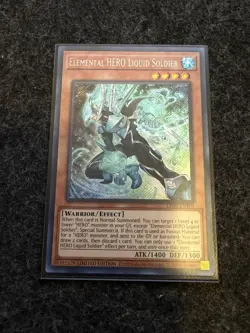 Yugioh Elemental HERO Liquid Soldier LDS3-EN103 Secret Rare Limited Edition NM - Image 1