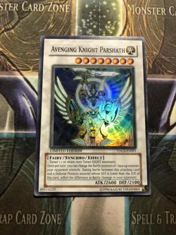 *** AVENGING KNIGHT PARSHATH *** (LP) SUPER RARE TDGS-ENSE1 YUGIOH! - Image 1