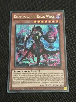 Yugioh! - Diabellstar the Black Witch 25LP-EN001 Limited Edition Secret Rare NM - Image 1
