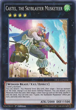 Castel, the Skyblaster Musketeer - DUEA-EN054 - Super Rare - 1st Edition Lightly - Image 1