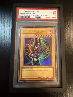 Yu-Gi-Oh! Dark Magician LOB-005 PSA 7 NM - Image 1