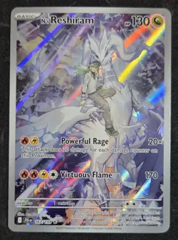 Pokemon TCG N's Reshiram 167/159 Sv09 Journey Together IR Full Art Holo EN - Image 1