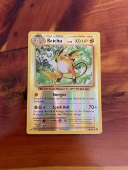 Raichu - 36/108 - Pokemon Evolutions XY Reverse Holo Rare Card LP! - Image 1
