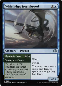 Whirlwing Stormbrood U Tarkir: Dragonstorm 234 NM Normal MTG - Image 1