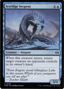 Iceridge Serpent C Tarkir: Dragonstorm 49 NM Normal MTG - Image 1