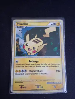 Pikachu HGSS03 Promo HGSS Black Star Promos Pokemon Damaged - Image 1