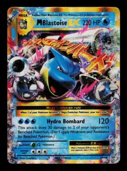 Pokemon Card M Blastoise EX 22/108 Evolutions EVO Holo XY Mega Rare NM 2016 - Image 1