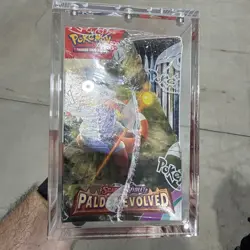 Pokemon Scarlet & Violet Paldea Evolved Sealed Booster Box with Acrylic - Image 5
