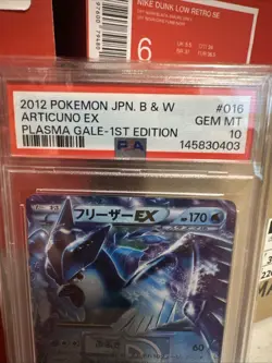 2012 POKEMON JAPANESE BLACK & WHITE PLASMA GALE 1ST EDITION ARTICUNO EX PSA 10 - Image 2