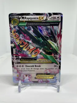 M Rayquaza EX - 76/108 Holo Rare EX Roaring Skies Pokemon - MP/HP - Image 1