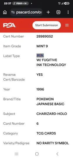 1996 POKEMON JAPANESE CHARIZARD - Image 4
