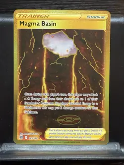 Magma Basin (Secret) 185/172 Swsh09: Pokemon Brilliant Stars Holo NM - Image 1