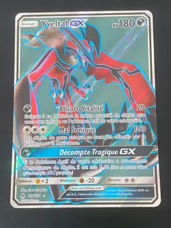 CARTE POKEMON YVELTAL GX 124/131 FR ULTRA RARE SL6 LUMIERE INTERDITE - NEUF - Image 1