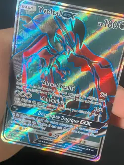 CARTE POKEMON YVELTAL GX 124/131 FR ULTRA RARE SL6 LUMIERE INTERDITE - NEUF - Image 2
