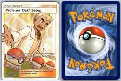 Professor Oak's Setup 233/236 Ultra Rare Cosmic Eclipse Pokemon Holo NM Kensaku - Image 3
