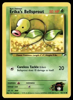 ERIKA'S BELLSPROUT - 76/132 Common Gym Heroes Pokemon LP - Image 1