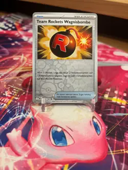 PokemonKarte Team Rockets Wagnisbombe 179/182 Reverse Holo Deutsch - Image 1