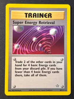Super Energy Retrieval 89/111 Rare Neo Genesis - WOTC - Pokemon Card Near Mint - Image 1