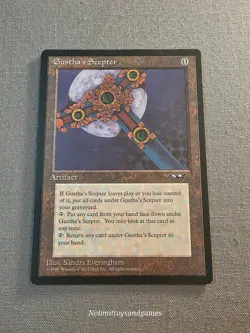 MTG Alliances Gustha's Scepter #162 Magic The Gathering Rare Free Shipping - Image 1
