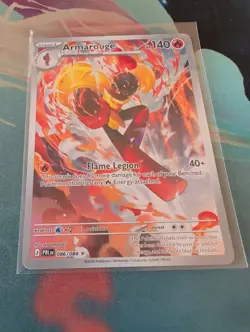 Armarouge 086/084 Illustration Rare IR Pokemon Pitch Black ME05 NM English - Image 1