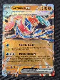 Pokemon Card Greninja ex 106/167 Double Rare Temporal Forces Near Mint - Image 1