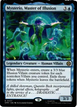 MAGIC MTG MARVEL SPIDER-MAN 0037 R MYSTERIO, MASTER OF ILLUSION NON-FOIL - Image 1