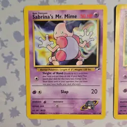 Wizards Pokemon TCG Gym Heroes English 2000 2-Card Lot Sabrina’s Abra 94/132 - Image 2