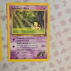 Wizards Pokemon TCG Gym Heroes English 2000 2-Card Lot Sabrina’s Abra 94/132 - Image 4