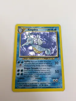 Kingdra Neo Genesis Holo Rare Card 8/111 -HP/Damaged - Pokemon - Image 1